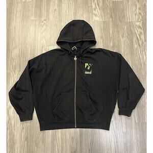 SDMN x Teenage Mutant Ninja Turtles Hoodie Mens 3XL Black Full Zip Oversized